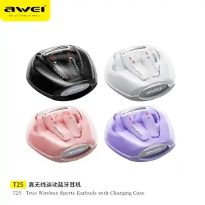 Awei T25 TWS Wireless Gaming Earbuds